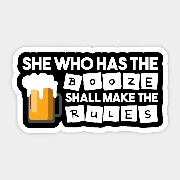 Bartender Has The Booze Sticker by TheBestHumorApparel